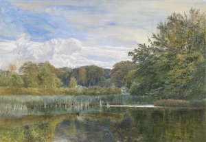 El estanque del molino, Evelyn Woods, 1860